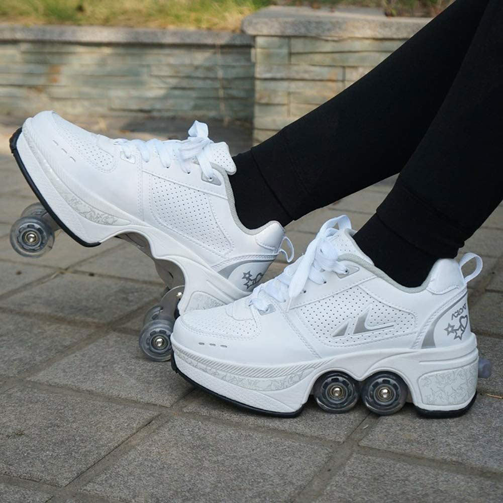 Innovative roller skate shoes for fitness