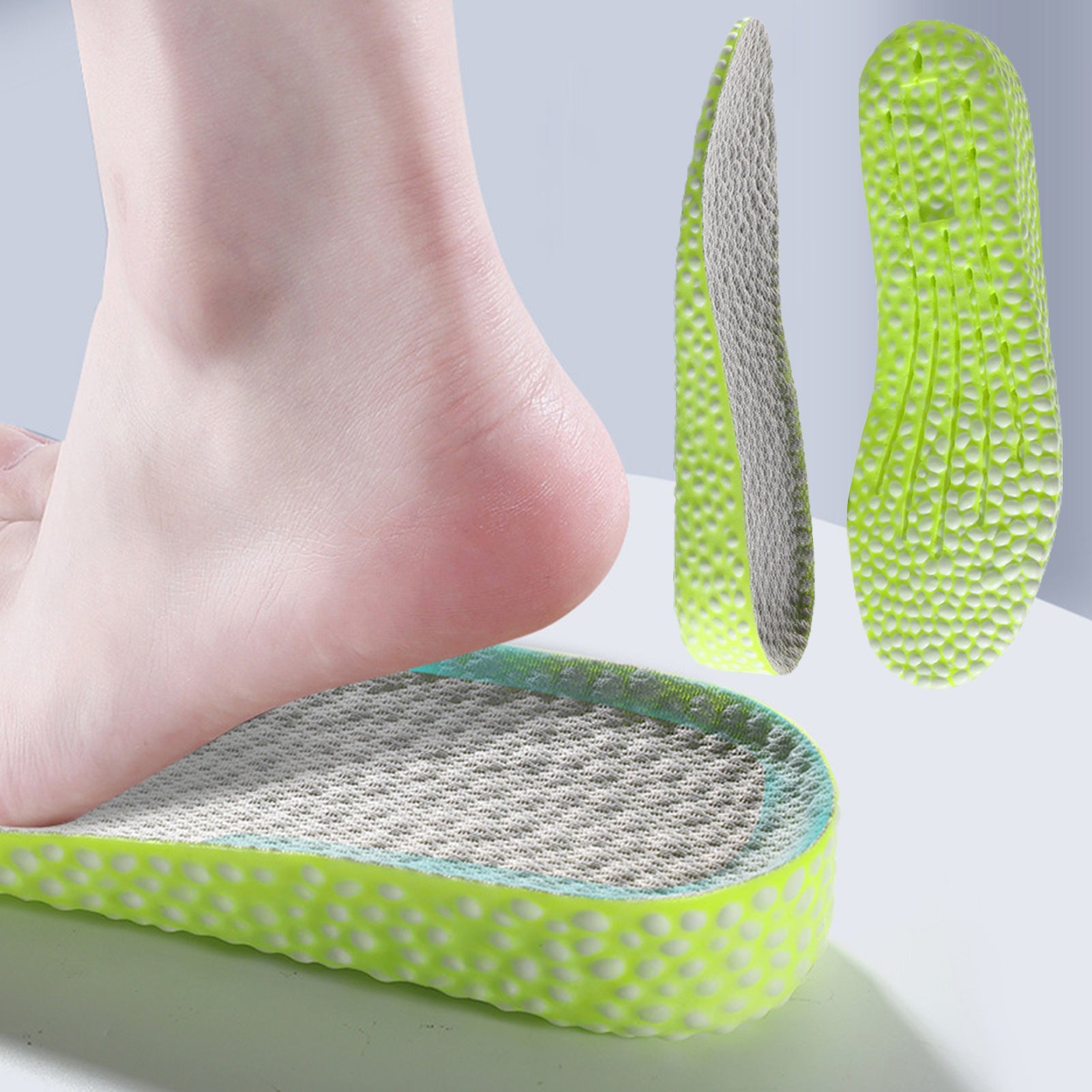 Invisible lift insoles for added height