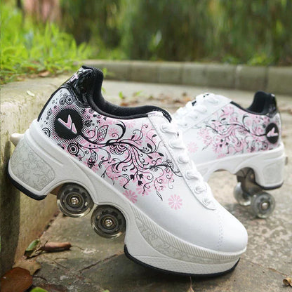 GliderKicks - 2 in 1 Deformation Roller Skate Shoes