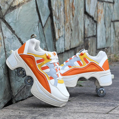 GliderKicks - 2 in 1 Deformation Roller Skate Shoes